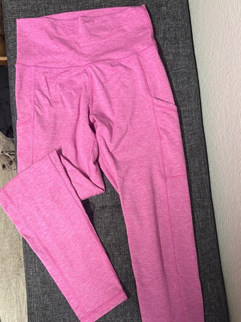 Kids Pink High-Waist Active Leggings